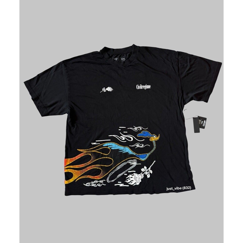 Civil Regime x Looney Tunes Beep Beep RoadRunner OS Tee Men’s 2XL NWT